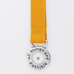 Mustard Seed All Things Are Possible Ribbon Bookmark