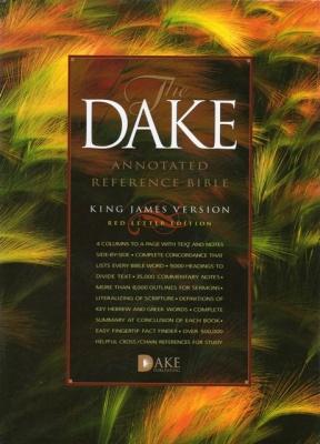 KJV Dake Annotated Reference Bible (Gen.Leather - Burgundy)