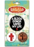 Blood Donor 3 Badge Set
