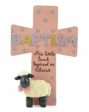 Baptism Cross (Pink)