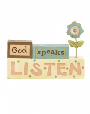 God Speaks Listen Block