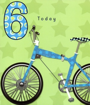 6th Birthday Card (Bike)