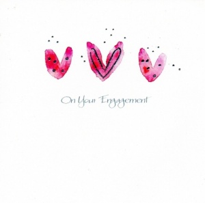 Engagement Card (Hearts)
