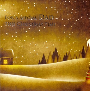 Christmas Card - Dad (John 8:12) (Gold)