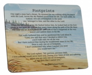 Footprints - Mousemat