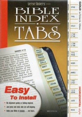 Horizontal, Gold Edged, Bible Tabs