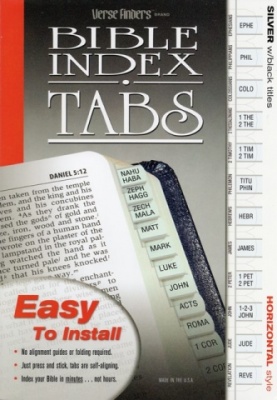 Horizontal, Silver Edged, Bible Tabs