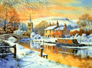 Canalside Christmas Christmas Cards - Pack of 10