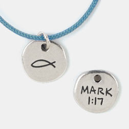 Fish/Mark 1:17 Pendant