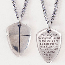 Small Shield Of Faith w/Cross Pendant