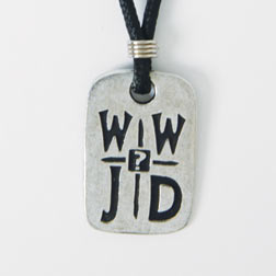 WWJD? Dog Tag Pendant