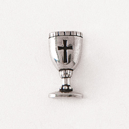 Communion Cup with Cross Lapel Pin