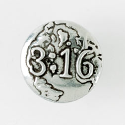 3:16 Pewter Lapel Pin