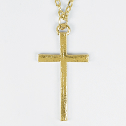 Plain Cross Large Pendant (Gold Plated)