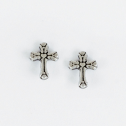 Stylized Cross Ear Studs