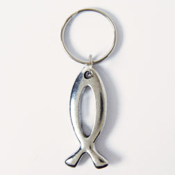 Open Fish Shaped Keyring