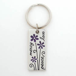 Mercy-Peace-Love Keyring