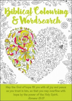 Biblical Colouring & Wordsearch  - Volume 2 (Heart Cover)