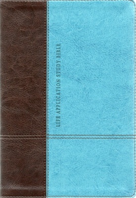NLT Life Application Personal Size Study Bible (Dark Brown/Teal)