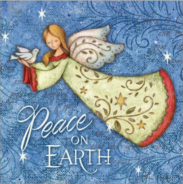 Peace on Earth Angel Christmas Cards - Pack of 10 - LoveChristianBooks.com