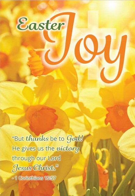 Easter Joy & Thanks Easter Cards - Pack of 5 - LoveChristianBooks.com