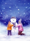 Build a Snowman Christmas Cards - Pack of 10