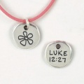 Flower/Luke 12:27 Pendant