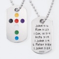 Salvation Cross Dog Tag Pendant