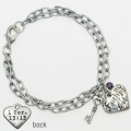 Faith Hope Love Heart Bracelet