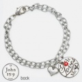 He Loves Me w/Heart Bracelet