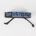 Be Strong Leather Bracelet