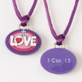 Love with Cross/1 Cor. 13 Pendant