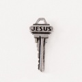 Jesus Key Lapel Pin (Pewter)