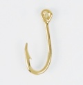 Fishhook Lapel Pin (Gold Plated)