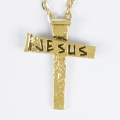 Nail Cross Pendant (Gold Plated)