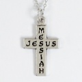 Messiah Cross Pendant (Pewter)