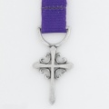 French Cross Ribbon Bookmark