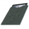 Leather iPad Cover - Black Flared Cross