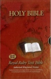 KJV Royal Ruby Text Navy Bible