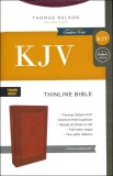 KJV Thinline Indexed Crimson Leasoft Bible