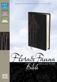 NIV Flora & Fauna Black/Pink Flower Bible