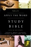 NKJV Apply The Word Study Bible (Deep Rose/Black)