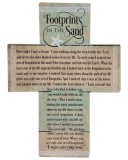 Footprints Cross Plaque