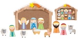 Childrens Wood Nativity Playset