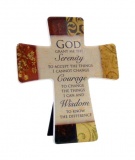 Serenity Prayer - Porcelain Cross