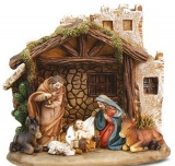 Jospeh Mary and Animals Resin Nativity