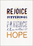 Rejoice in the Sufferings - Greetings Card