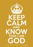 Keep Calm & Know God - Poster (Yellow)