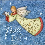 Peace on Earth Angel Christmas Cards - Pack of 10