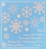 His Name will be Called...Snowflake Textured Christmas Cards - Pack of 10